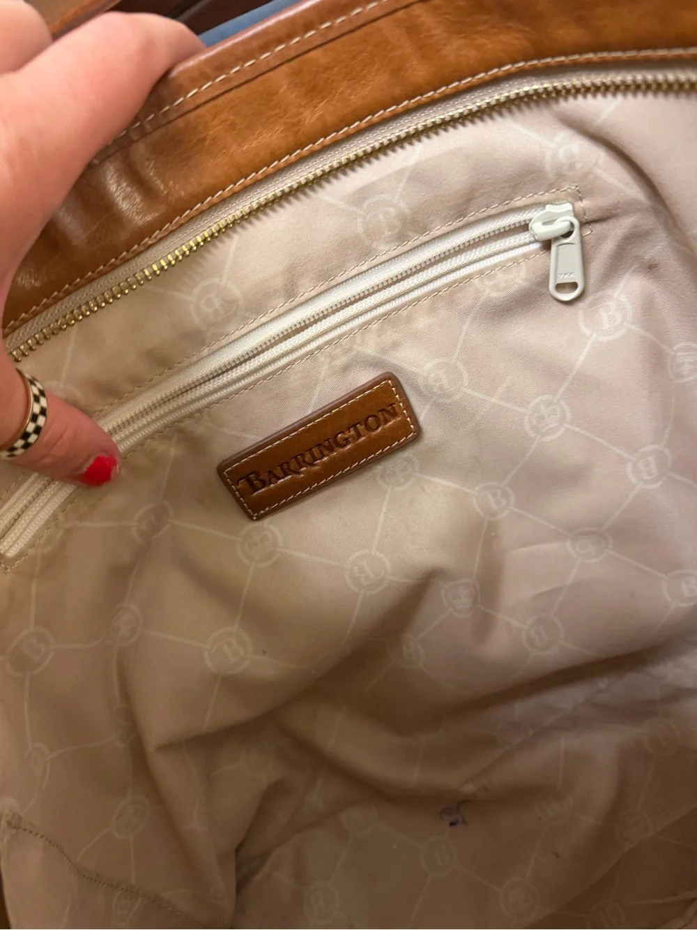 Barrington bags purse with zipper
